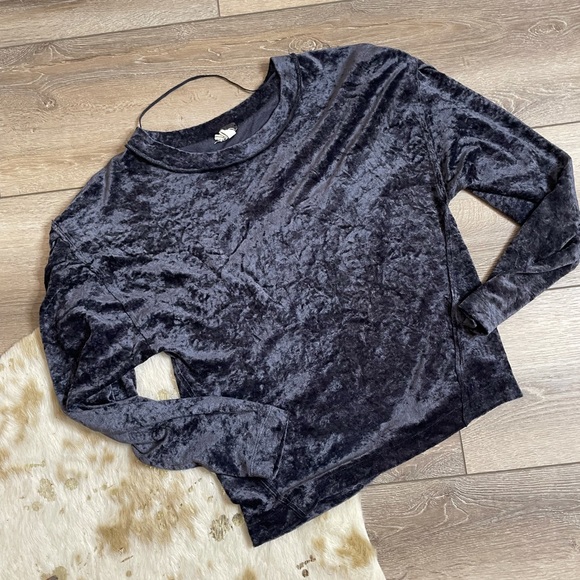 Free people Milan velvet relaxed layering top - Picture 2 of 6